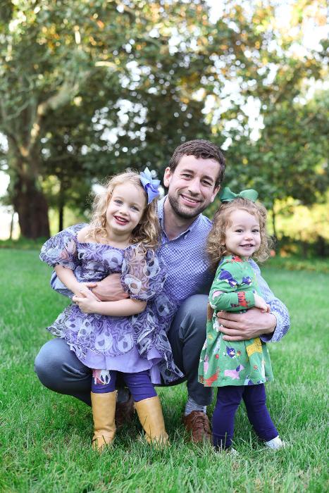 Dr. Blake nelson with his daughters, winston-salem nc